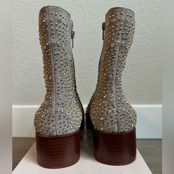 Jeffrey Campbell x Free People bejeweled Walton studded boots - Picture 5 of 12